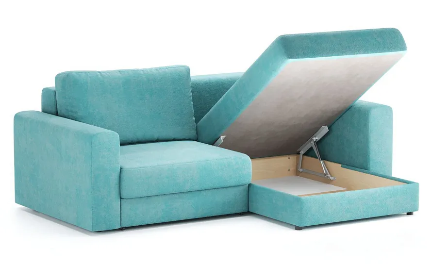 Диван угловой Ларсон 2М Nordic 71 аквамарин - 3