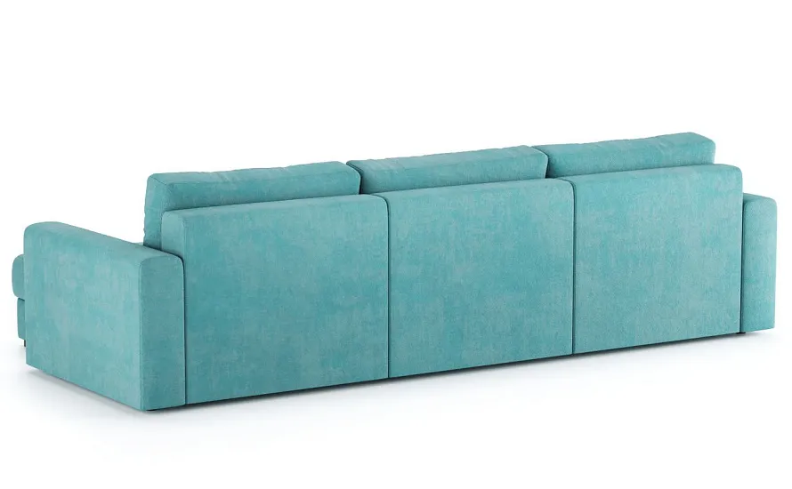 Диван угловой Ларсон 3М Nordic 71 аквамарин - 4